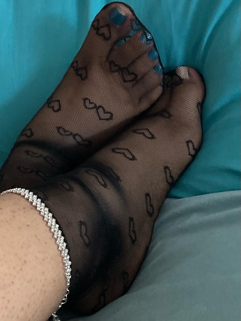 Black Sheer Socks - Well Worn